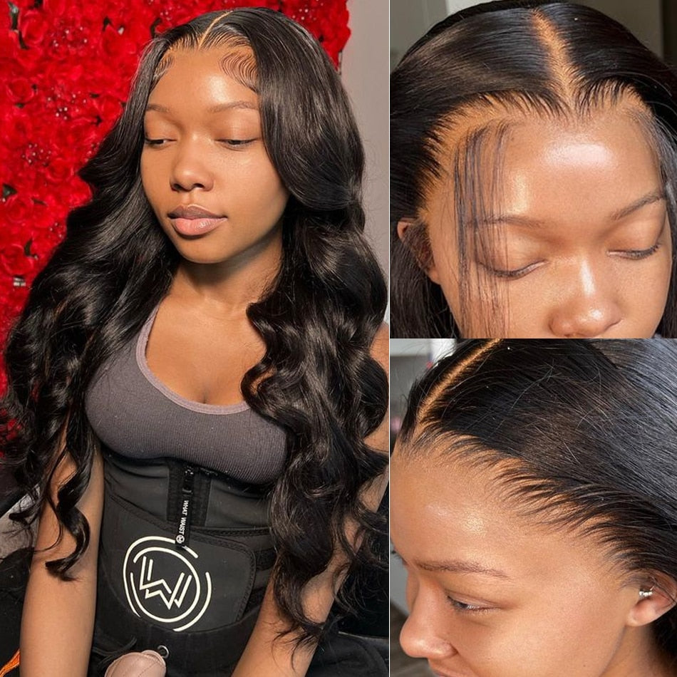 13X6 Hd Lace Frontal Wig 32 40 Inch Body Wave Lace Front Wig Brazilian Wet And Wavy Human Hair Wigs