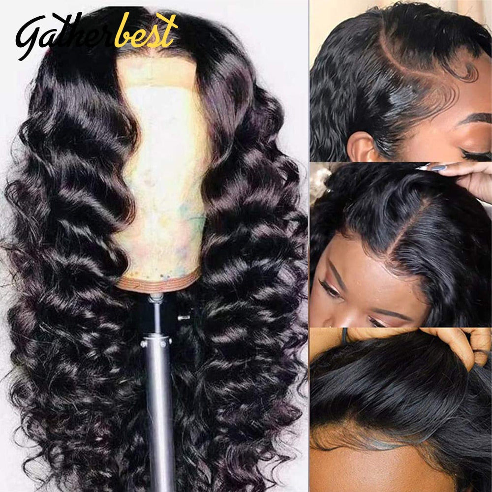 Loose Deep Wave Wig 13x4 Lace Frontal Human Hair Wigs Brazilian Unprocessed Virgin Hair Frontal Wig