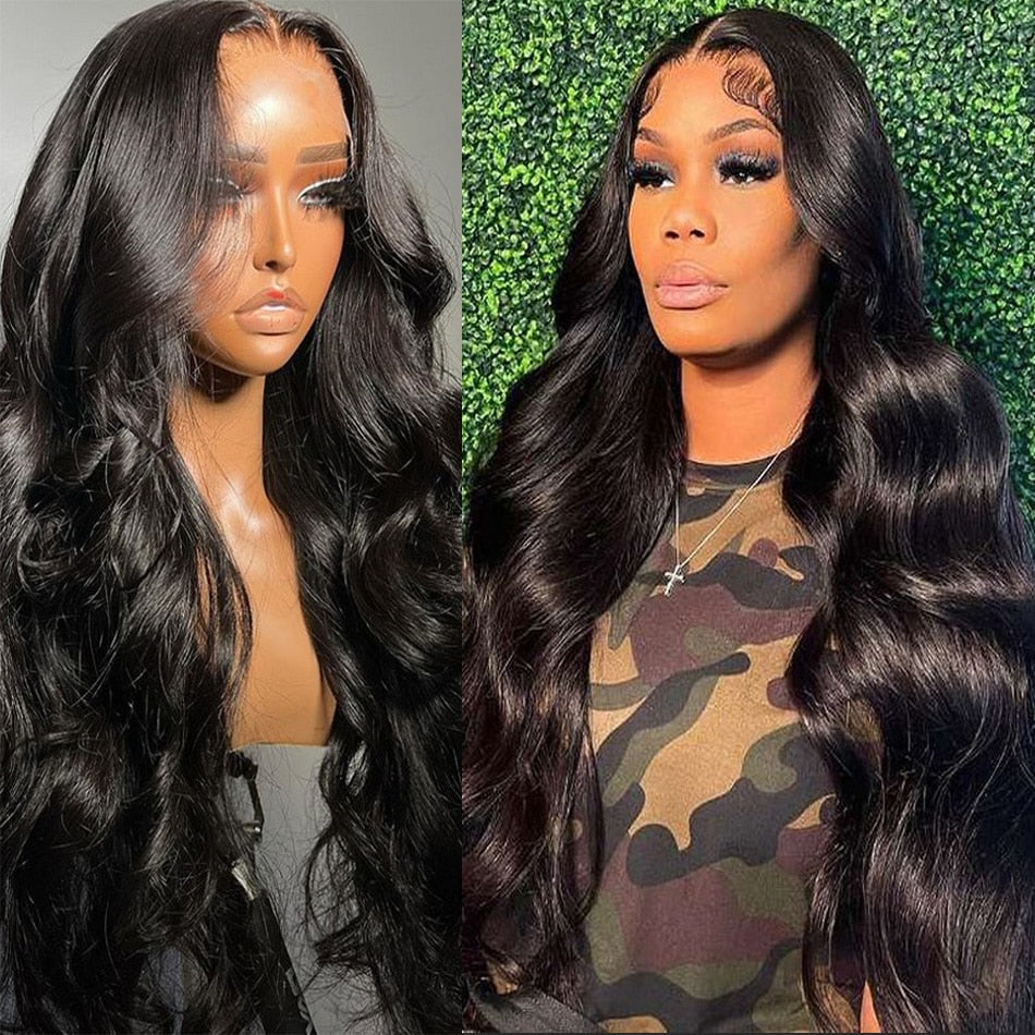 13X6 Hd Lace Frontal Wig 32 40 Inch Body Wave Lace Front Wig Brazilian Wet And Wavy Human Hair Wigs