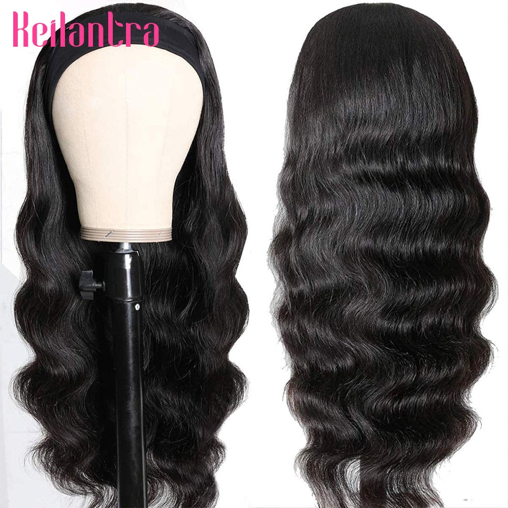 Headband Wig Human Hair Body Wave Wig 180% Density Remy Human Hair Wigs