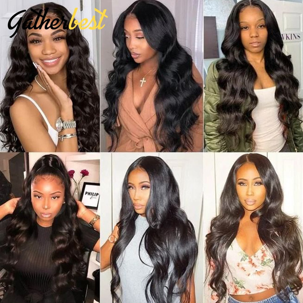 Body Wave Wig 13x4 Lace Frontal Wig Brazilian Transparent Lace Front Human Hair Wigs For Women