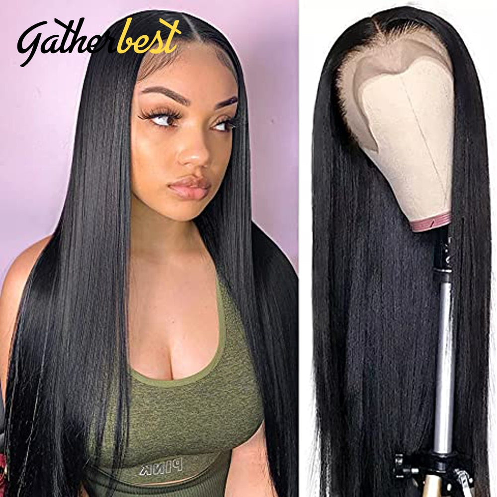 Straight lace front wig Transparent 5x5 13x4 Lace Front Human Hair Wig For women