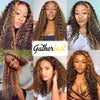 Highlight Lace Frontal Wig Curly Human Hair Wig Ombre P2/30 Colored Deep Wave Lace Front Wigs