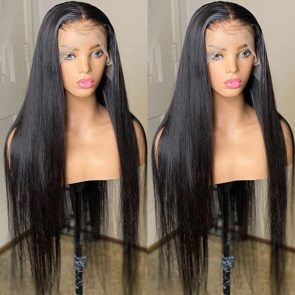 Human Hair Wigs 13x4 HD Transparent Lace Frontal Wig 4x4 Lace Closure Wig