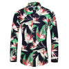 Many styles men long-sleeved plus size 7XL shirt fashion rose plant flower printed