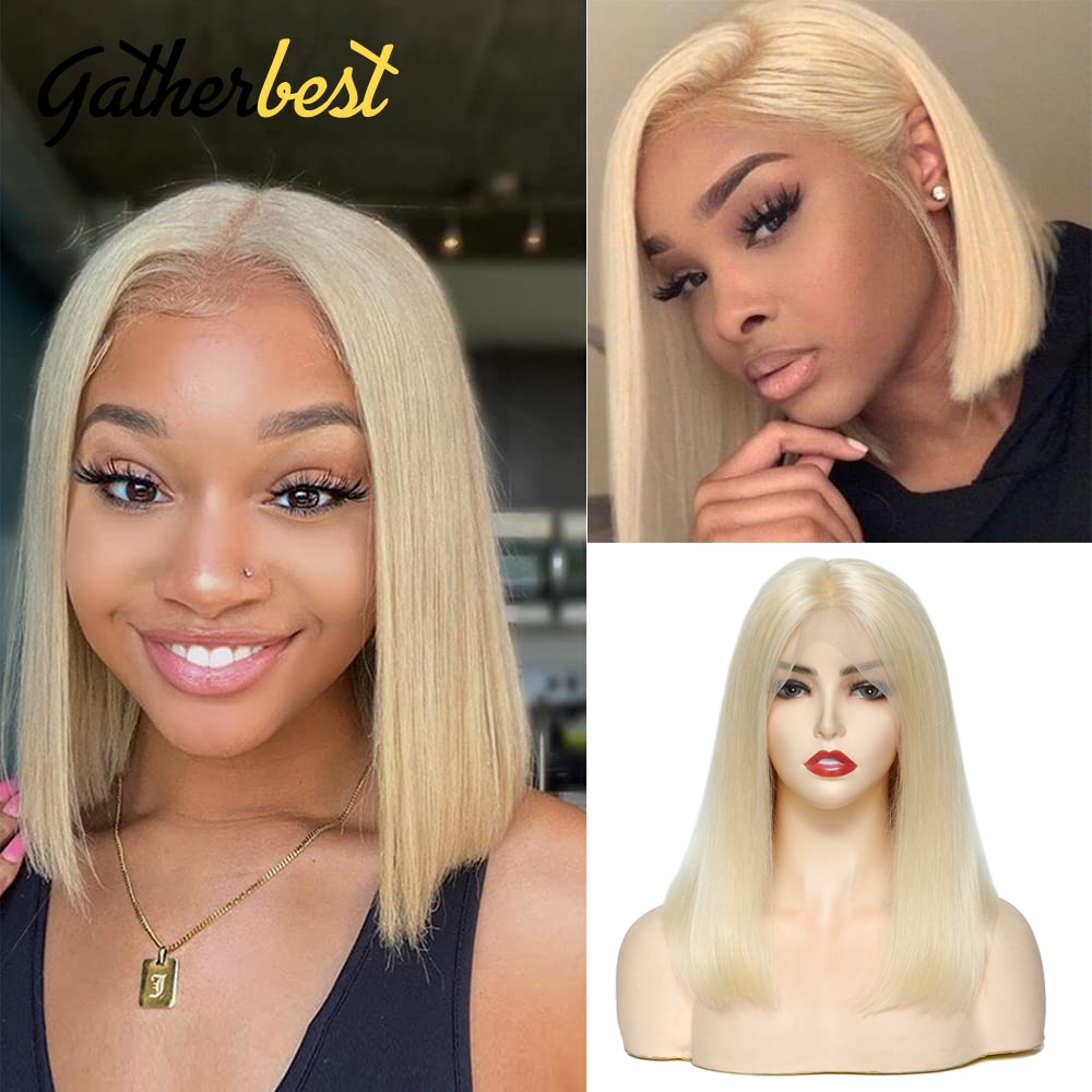 13x4 Bob Frontal Wigs Human Hair T Part Lace Front Bob Wigs for Women