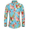 Many styles men long-sleeved plus size 7XL shirt fashion rose plant flower printed