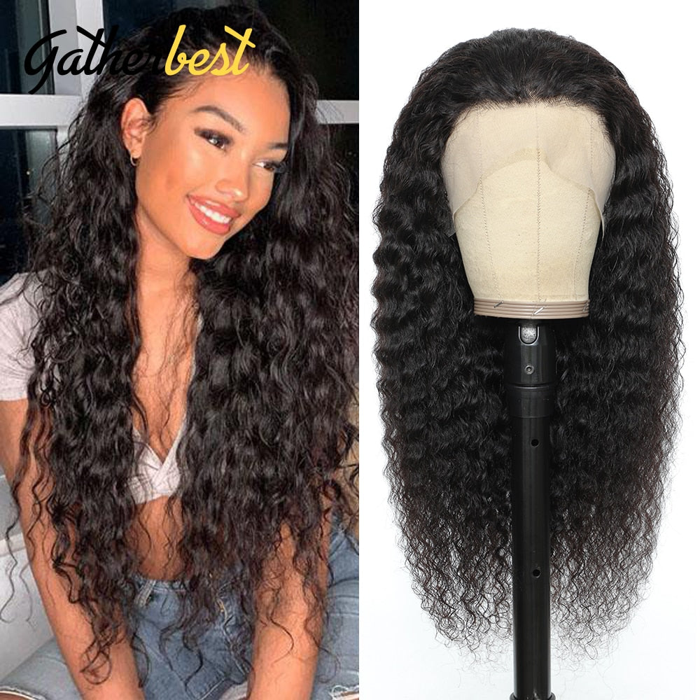 Deep Wave Lace Front Wig 13x4 Lace Frontal Human Hair Wigs Curly Human Hair Wig