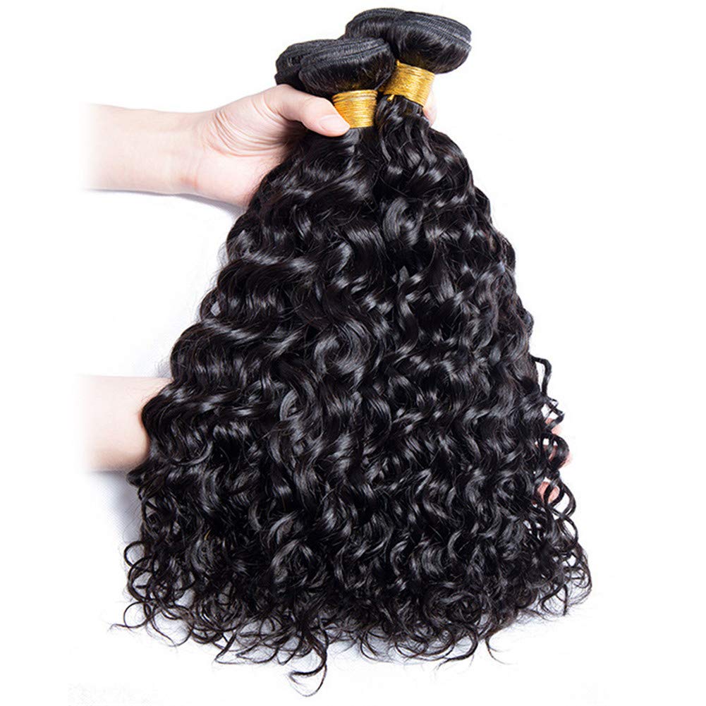 Peruvian 10A  Water Wave Bundles Unprocessed Curly Human Hair Bundles Weave Remy WaterWave Hair