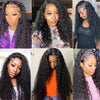 30 40 Inch Deep Wave Frontal Wig Human Hair 13x4 Curly Lace Front Wig