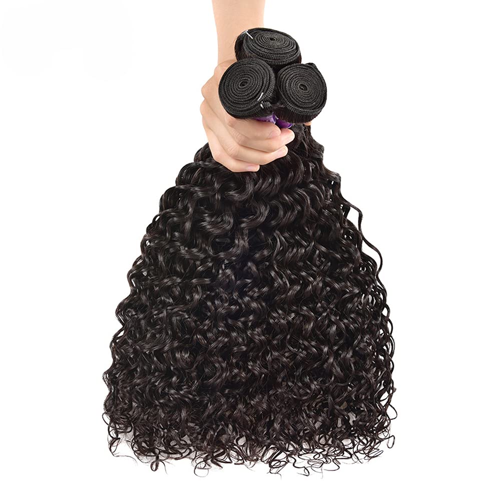 Peruvian 10A  Water Wave Bundles Unprocessed Curly Human Hair Bundles Weave Remy WaterWave Hair