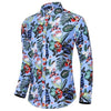 LIFENWENNA Flower Shirt Men Autumn Fashion Flower Printed