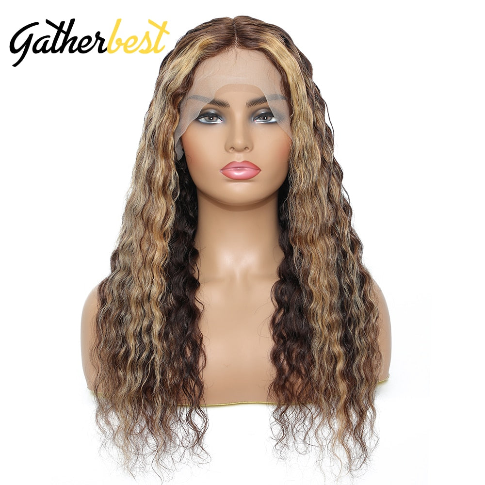 Curly Lace Front Human Hair Wigs HD Transparent Lace Wig 13x6 Human Hair