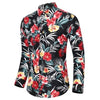 LIFENWENNA Flower Shirt Men Autumn Fashion Flower Printed