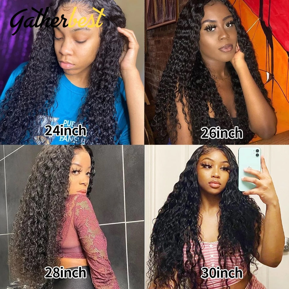 Deep Wave Lace Front Wig 13x4 Lace Frontal Human Hair Wigs Curly Human Hair Wig