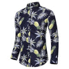 LIFENWENNA Flower Shirt Men Autumn Fashion Flower Printed