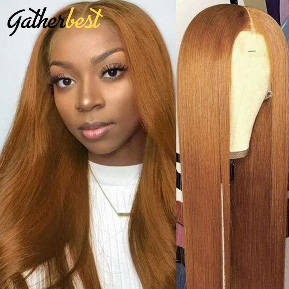 Human Hair Straight Wigs Brazilian Virgin Human Hair Wigs Pre Plucked With Baby Hair