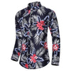 LIFENWENNA Flower Shirt Men Autumn Fashion Flower Printed