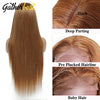 Human Hair Straight Wigs Brazilian Virgin Human Hair Wigs Pre Plucked With Baby Hair