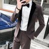 High Quality Gold Velvet Men Suit Jacket Fashion Men Wedding