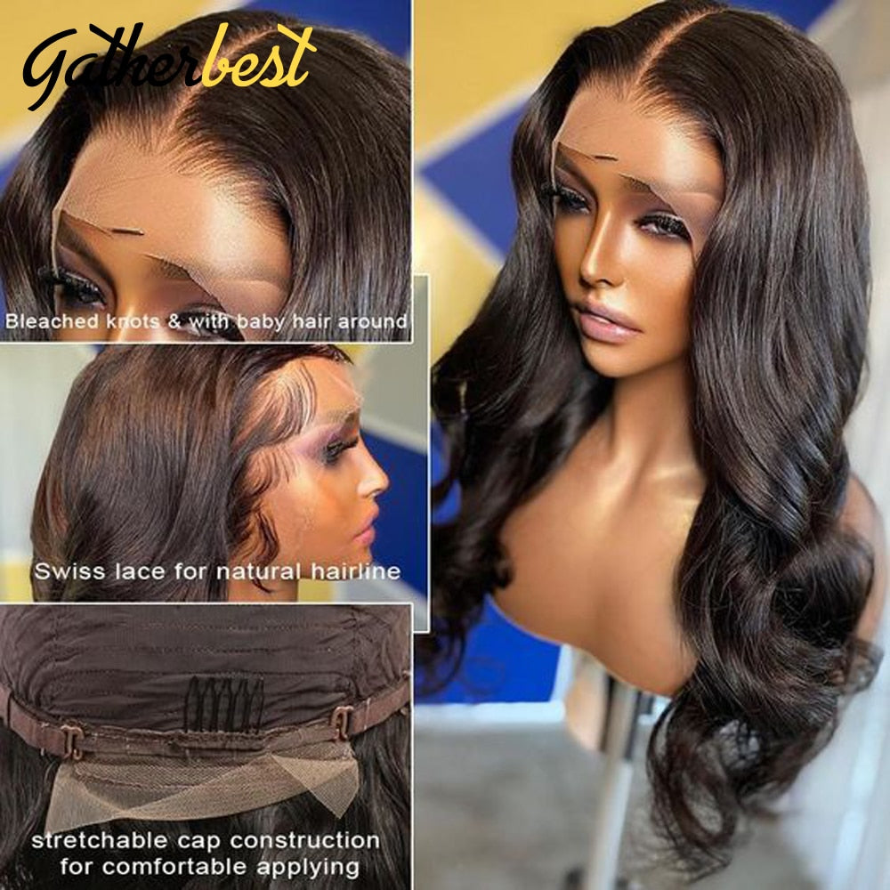 Body Wave Lace Front Wig 13x4 HD Lace Front Wig Human Hair Brazilian Body Wave 5x5 Closure Wig For Black Women