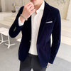 5XL New Autum Velvet Wedding Dress Coat Mens Blazer Jacket Fashion Casual Suit Jacket Stage Men's