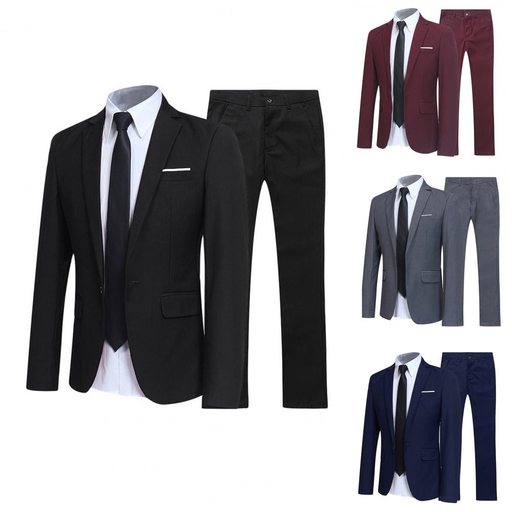 Groomsmen Suit Two-piece Men&#39;s Casual Wedding Nightclub