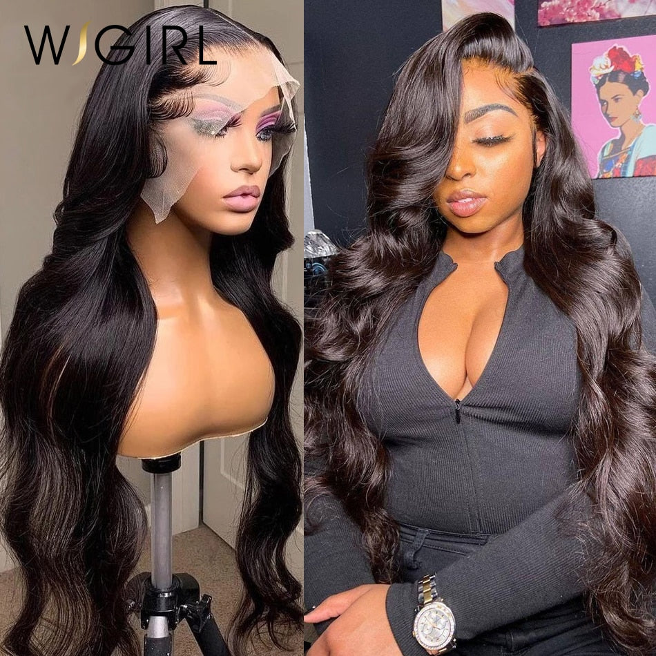 13x6 Transparent Body Wave Lace Wig Human Hair Wigs Brazilian Remy