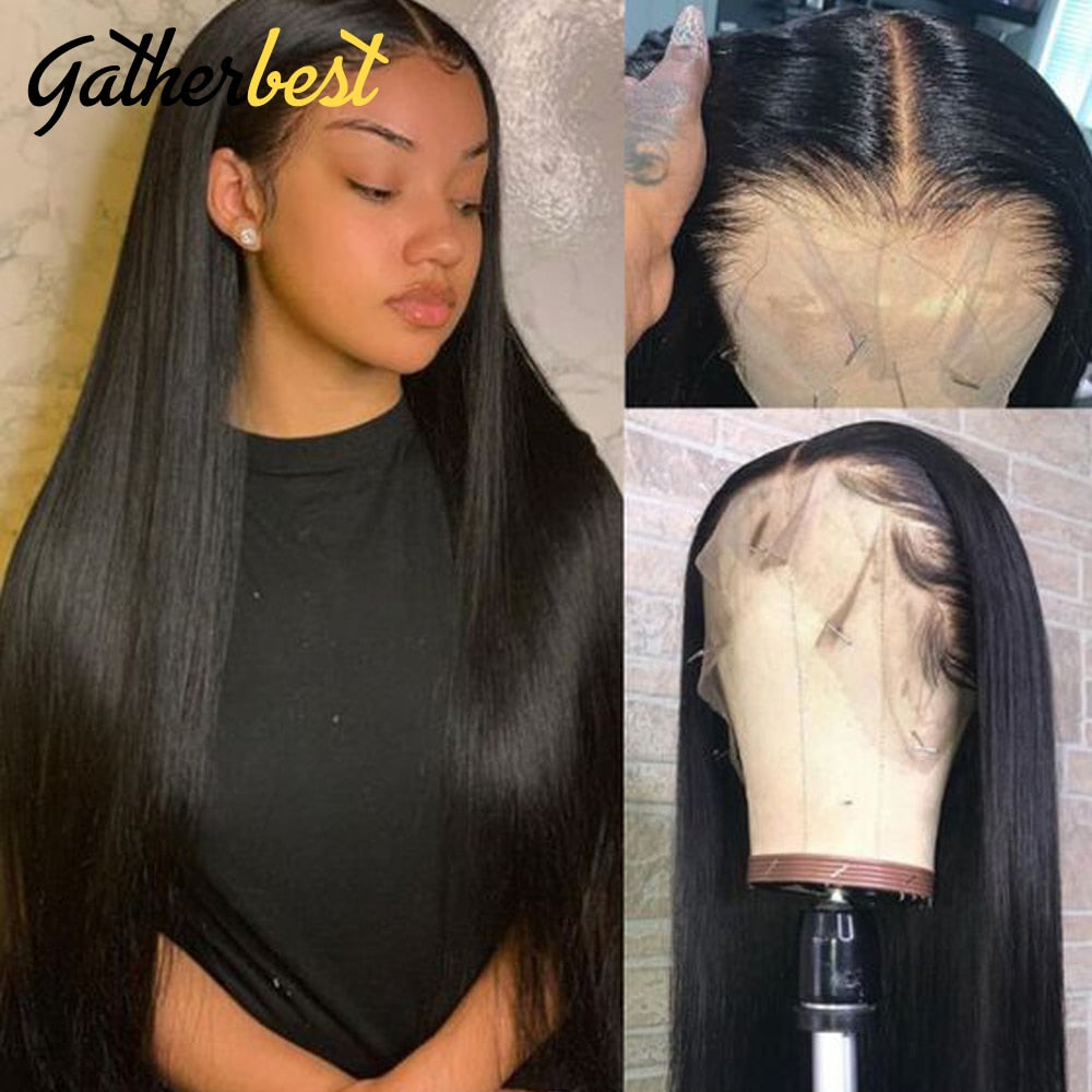 Straight Lace Front Wigs 13x4 Transparent Frontal Wigs For Black Women 22 Inches 5x5 Lace Closure Wigs