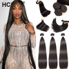 Brazilian Straight Hair Bundles 3/4 Pieces Straight Human Hair Bundles 10A 8-32 Inch Remy Human Hair