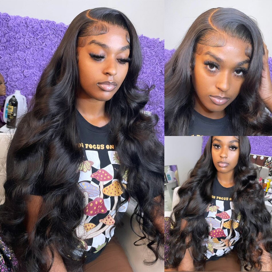 13x6 Transparent Body Wave Lace Wig Human Hair Wigs Brazilian Remy