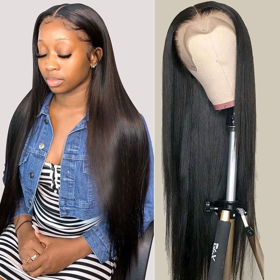 HD Lace Frontal Wig Straight Transparent 13x4 13x6 Lace Front Human Hair Wigs