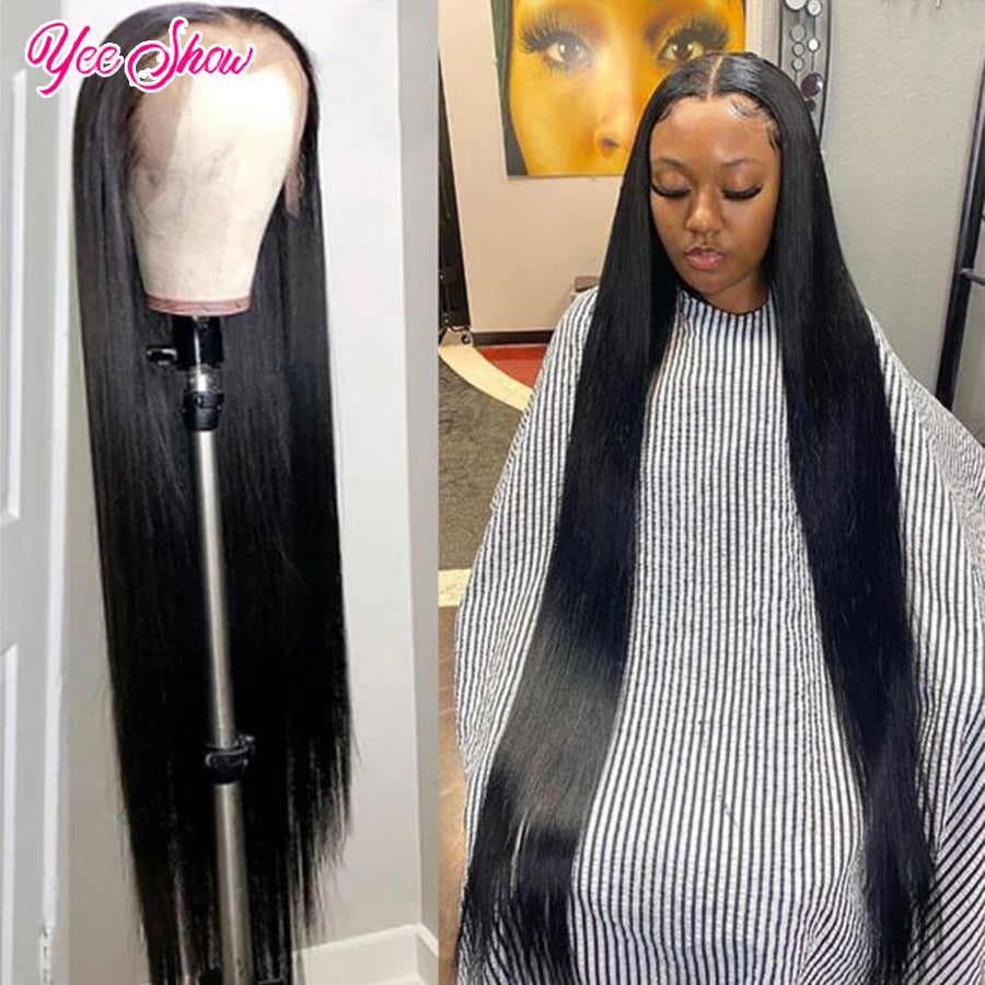 32 Inch Straight Lace Front Wig 13x4 Human Hair Wigs For Black Women