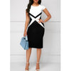 Summer High Waist Sexy V-Neck Sleeveless Dress Female Clothing