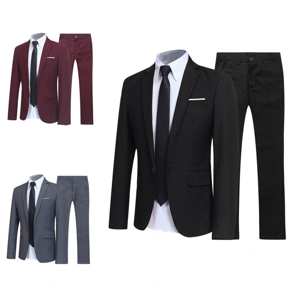 Groomsmen Suit Two-piece Men&#39;s Casual Wedding Nightclub