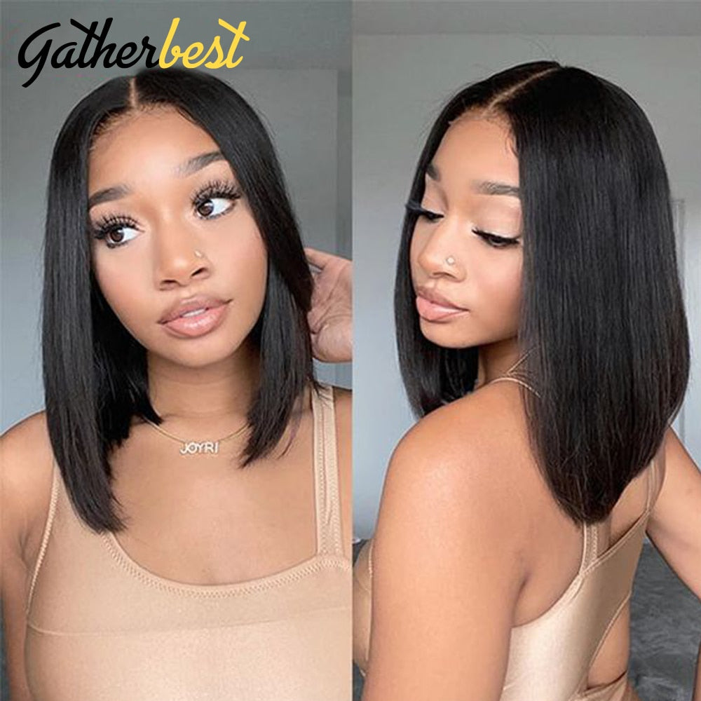 Bob Wig Lace Front Human Hair Wigs Straight Hair With 5x5 Closure Wig 13x4