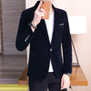 5XL New Autum Velvet Wedding Dress Coat Mens Blazer Jacket Fashion Casual Suit Jacket Stage Men's