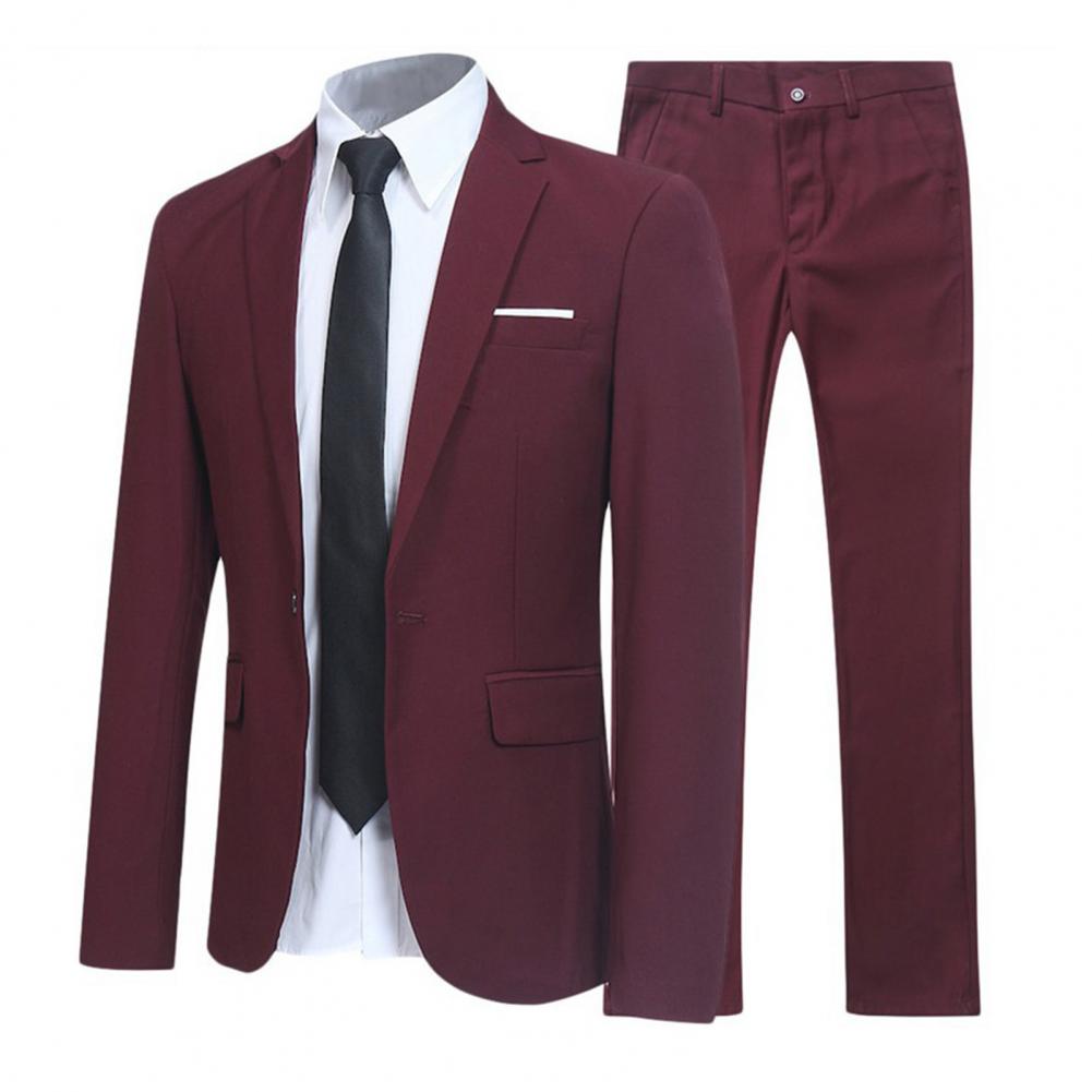 Groomsmen Suit Two-piece Men&#39;s Casual Wedding Nightclub