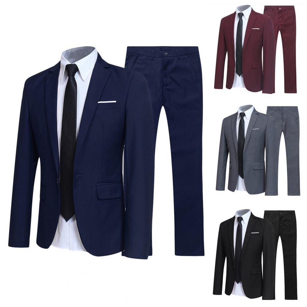 Groomsmen Suit Two-piece Men&#39;s Casual Wedding Nightclub