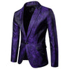 (Jackets + Pants) Men Business Casual Slim Suit Sets Fashion printed Tuxedo Weddingt