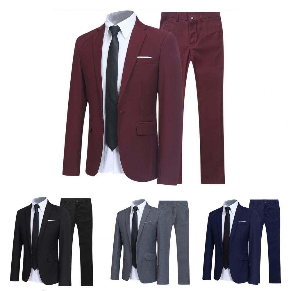 Groomsmen Suit Two-piece Men&#39;s Casual Wedding Nightclub