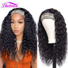 Brazilian Deep Wave Headband Human Hair Wig Highlight Glueless Wig for Women P4-27 Honey Blonde